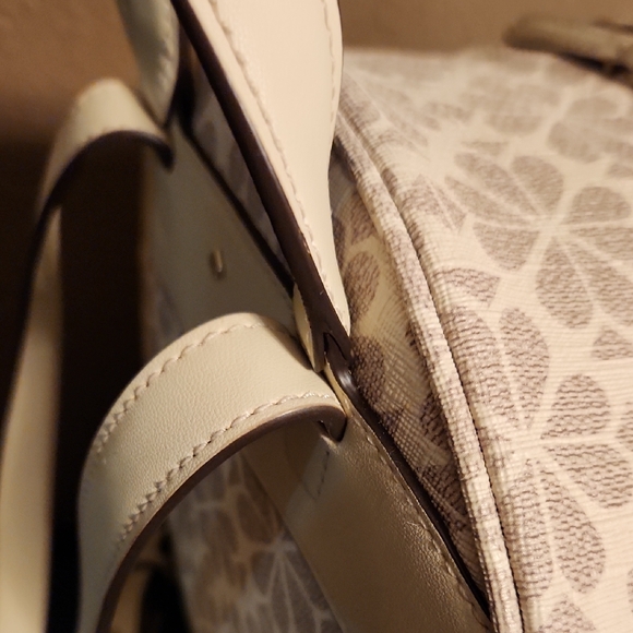 Kate Spade Beige Flower Medium Backpack w/Tablet Pocket - Picture 5 of 11